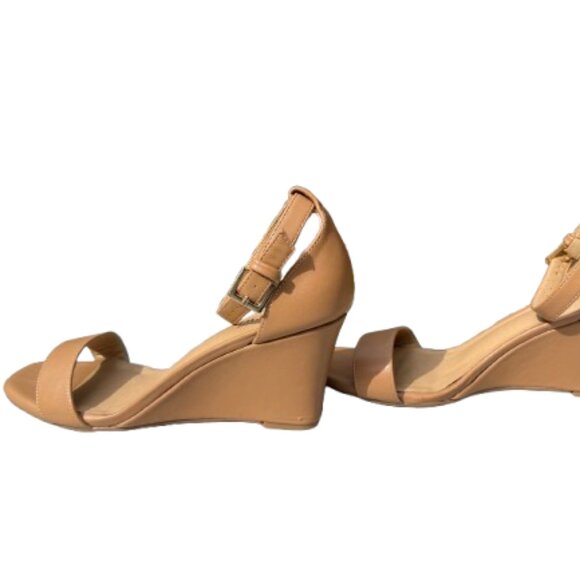 IDIFU Nude Wedge Heels - Size 10 - Picture 1 of 6